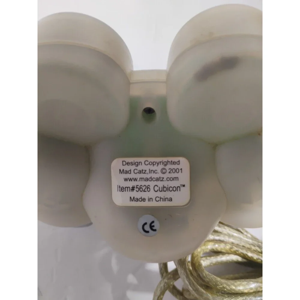 Clear MadCatz Nintendo GameCube Wired Controller #5626 Tested